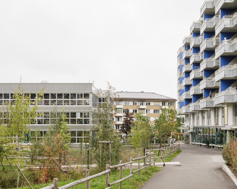 Areal Guggach – Der renaturierte Bachlauf wird zum vielfältigen Co-Habitat für Menschen und Tiere. Er bildet einen atmosphärischen Abschluss des Parks und begleitet den Fussweg durch das Areal. – Daisuke Hirabayashi